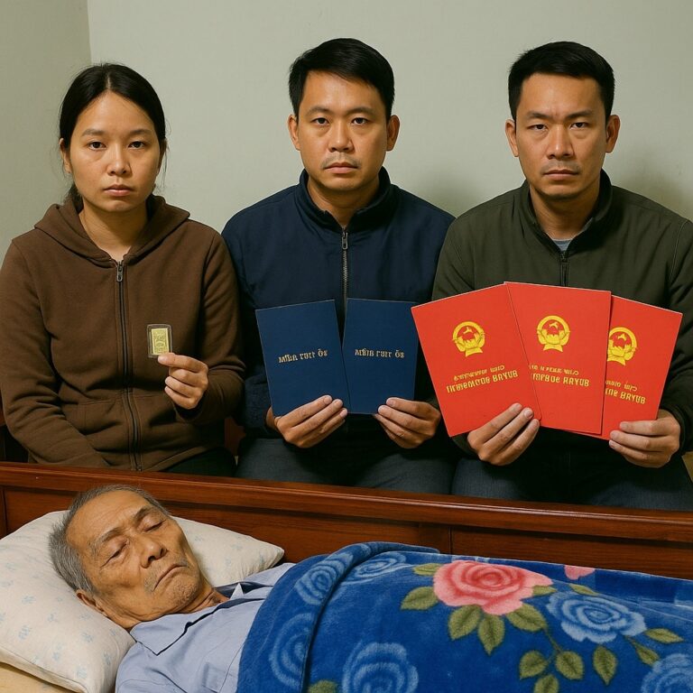 “Anh Cả 2 cuốn sổ đỏ, anh hai được 2 số tiết kiệm 15 tỷ, còn cái Lan ta cho 1 chỉ vàng dù gì cũng sắp lấy chồng”