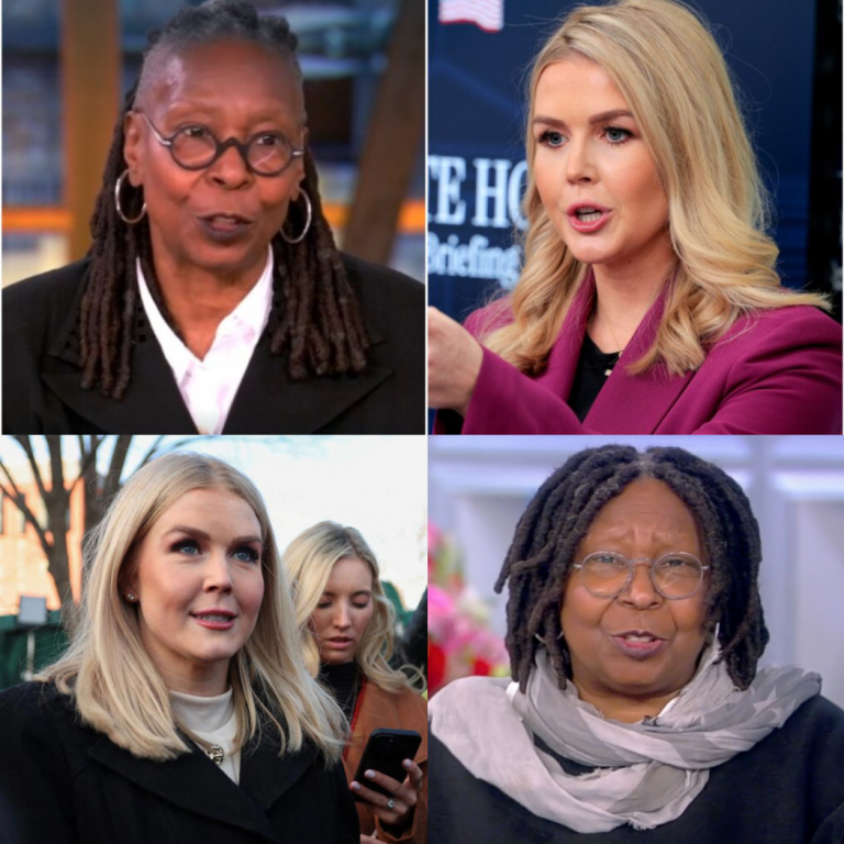 “The View Crumbles: Whoopi Goldberg Flees Amid Karoline Leavitt’s Swift $800M Lawsuit Move—Chaos Unfolds Live!”