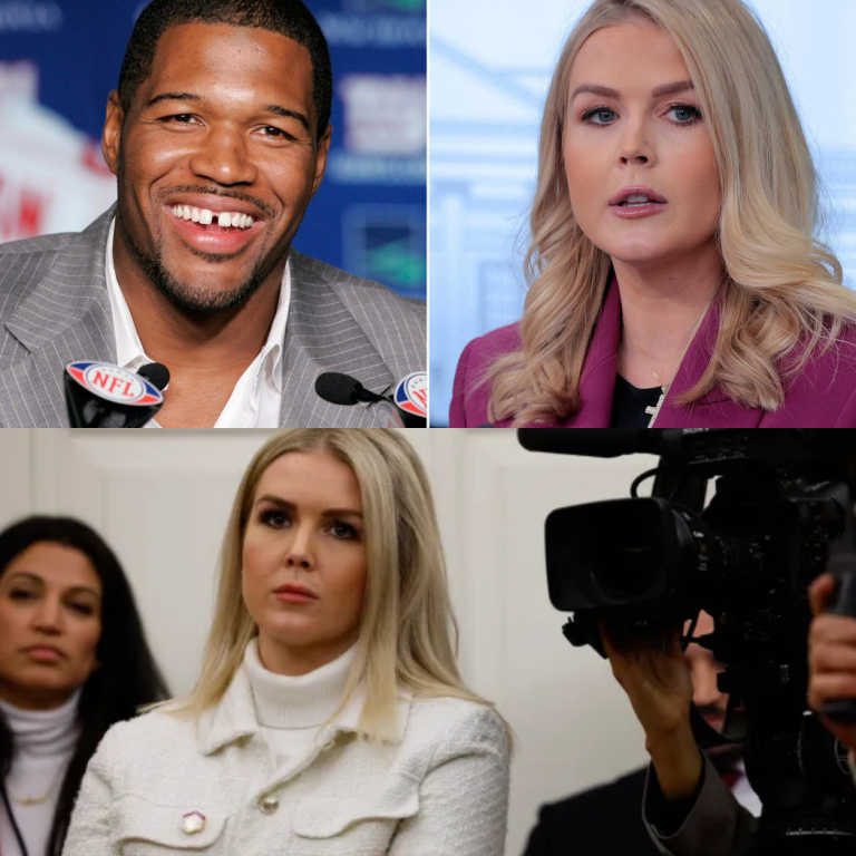 “Karoline Leavitt Collides with Michael Strahan on GMA—One Sentence Leaves Her Speechless and a Nation in Shock!”